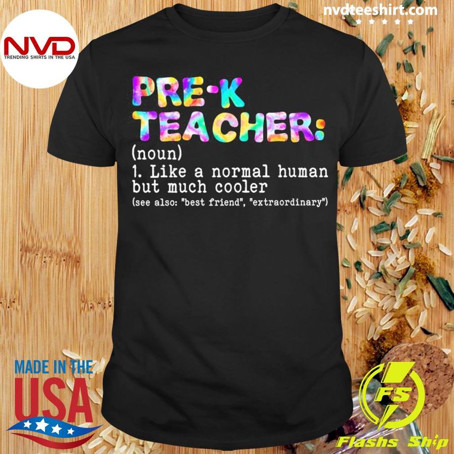 Pre-K Teacher Like A Normal Human But Much Cooler Shirt