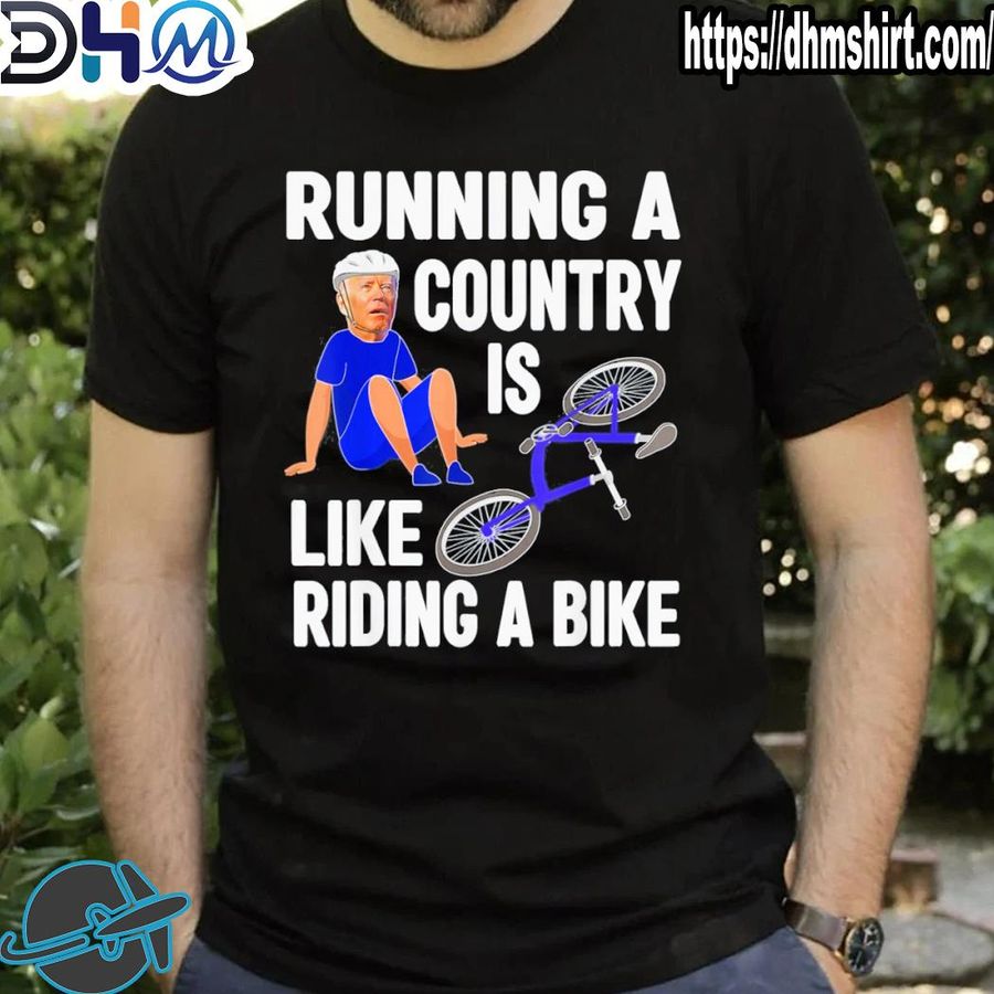 Premium biden falls off bike Joe Biden falling off his bicycle Biden 2022 shirt