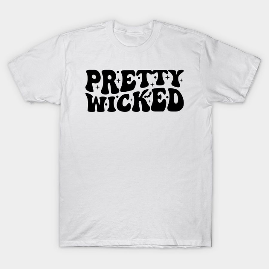 Pretty Wicked - Groovy Halloween Aesthetic For Women T-shirt, Hoodie, SweatShirt, Long Sleeve