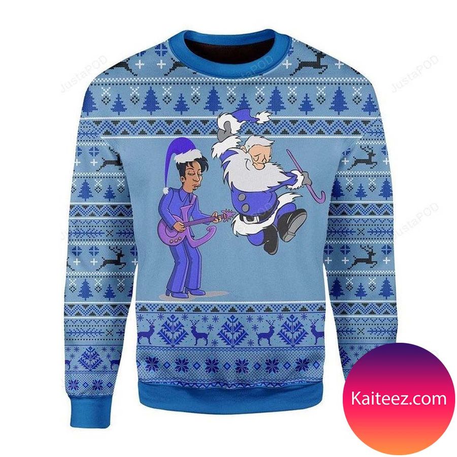 Prince Rogers Nelson Life Is Just A Party &amp Parties Weren't Meant To Last Christmas Ugly Sweater