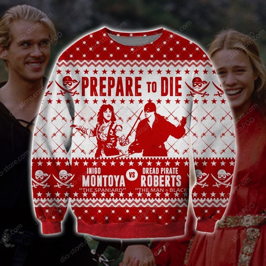 Princess Bride Funny Knitting Pattern 3d Print Ugly Sweater Ugly