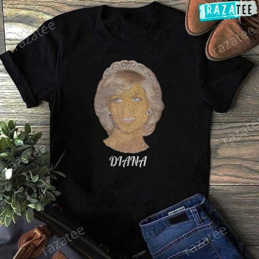 Princess Diana Portrait Painting Picture Art Design T-Shirt