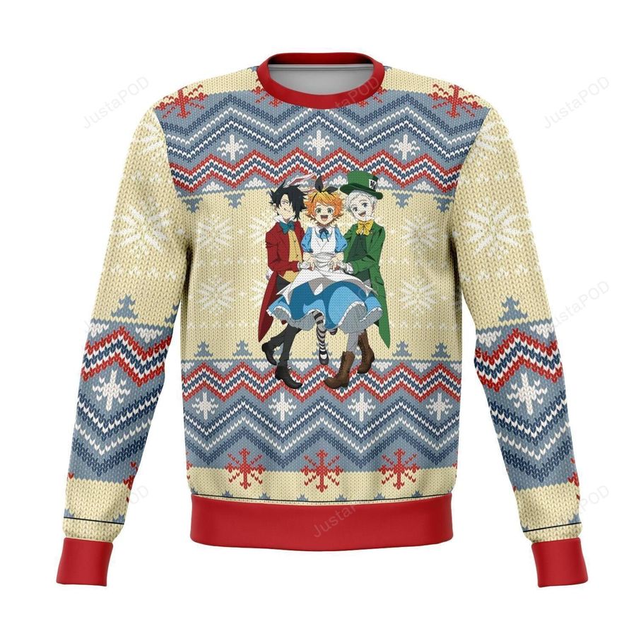 Promised Neverland Ugly Christmas Sweater, All Over Print Sweatshirt, Ugly Sweater, Christmas Sweaters, Hoodie, Sweater
