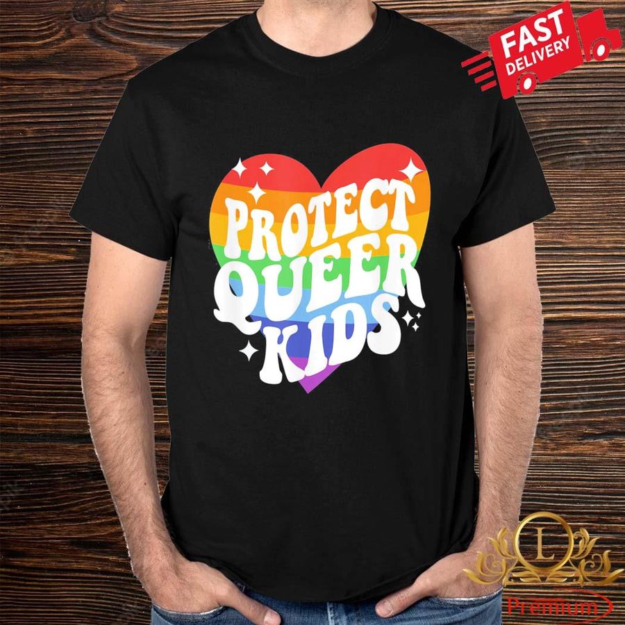 Protect Queer Kids Gay Pride LGBT Support Queer Pride Month T-Shirt