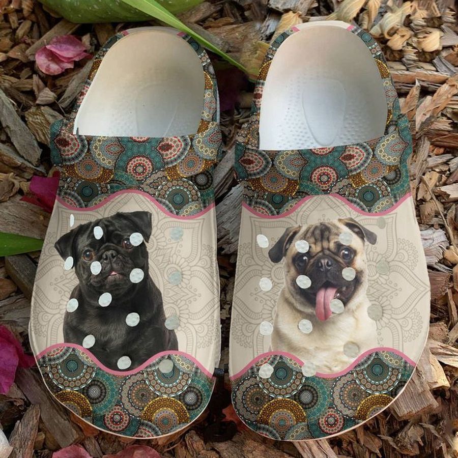 Pug Boho Sku 1902 Crocs Clog Shoes