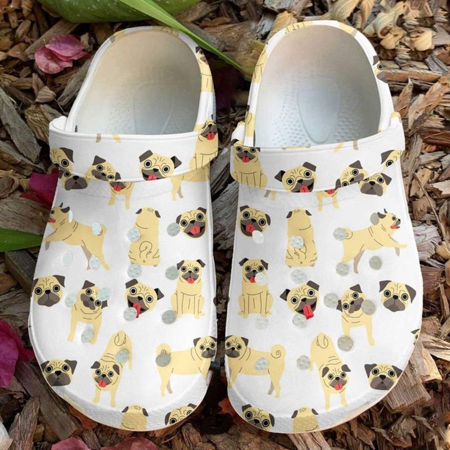 Pug Funny Pattern Crocs Crocband Clog