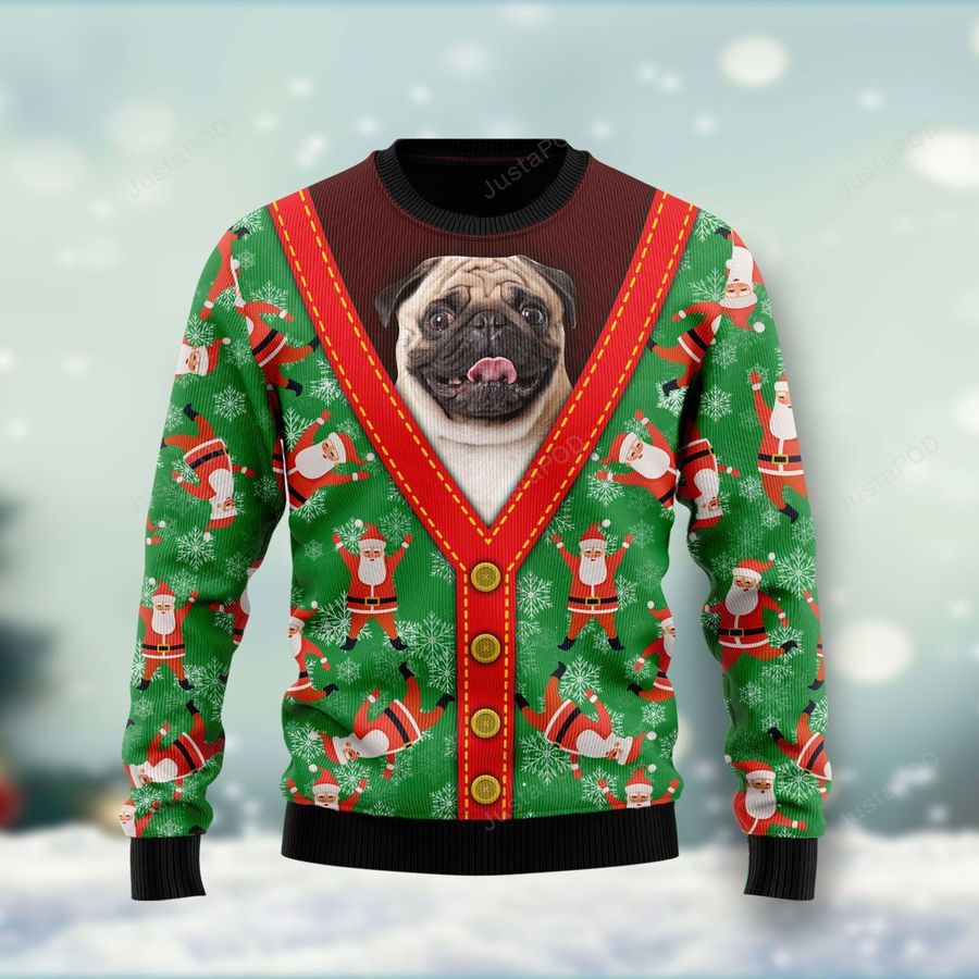 Pug Ugly Christmas Sweater Ugly Sweater Christmas Sweaters Hoodie Sweater