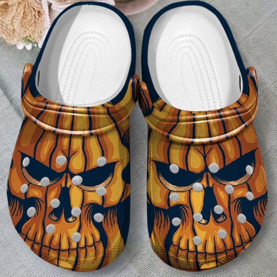 Pumpkin Crocs Classic Clogs Shoes