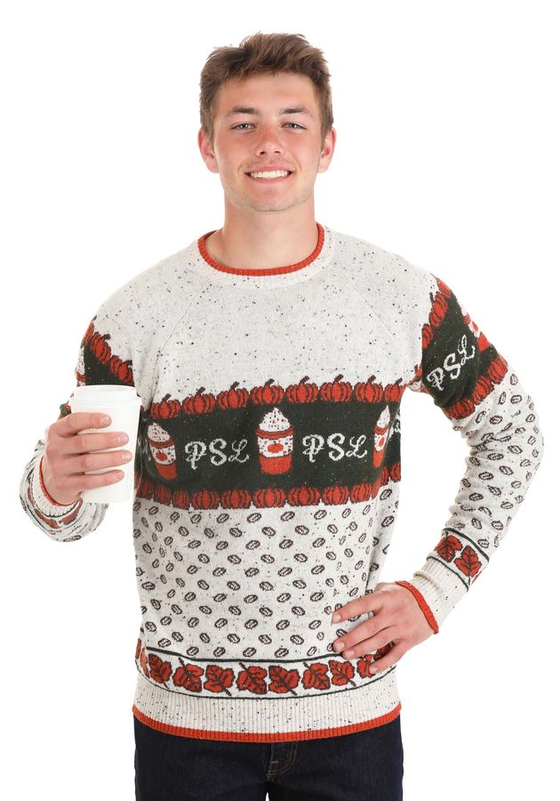 Pumpkin Spice Latte Adult Halloween Sweater