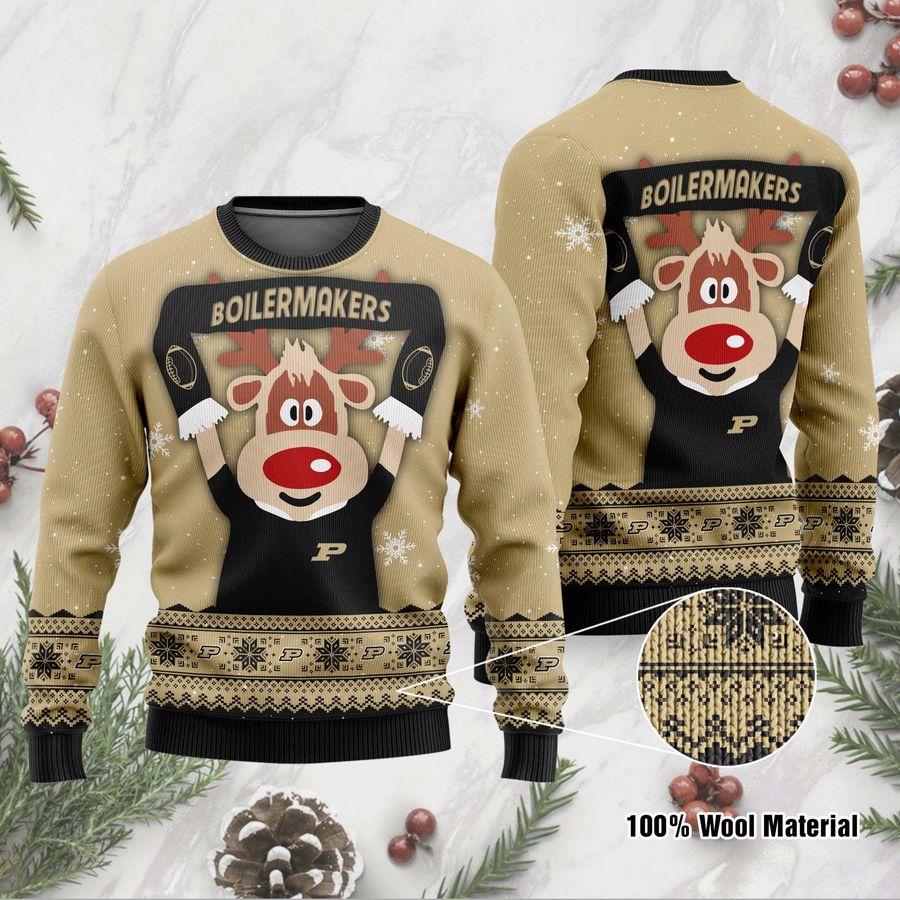 Purdue Boilermakers Funny Ugly Christmas Sweater, Ugly Sweater, Christmas Sweaters, Hoodie, Sweatshirt, Sweater