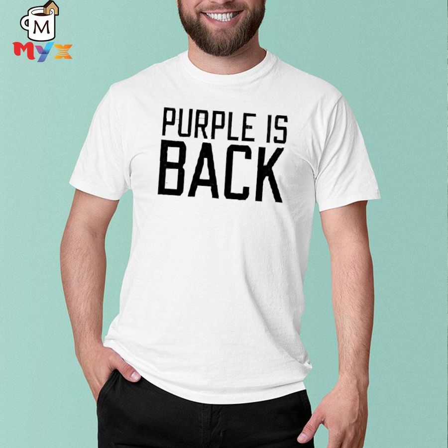 Purple is back dahlelama shirt