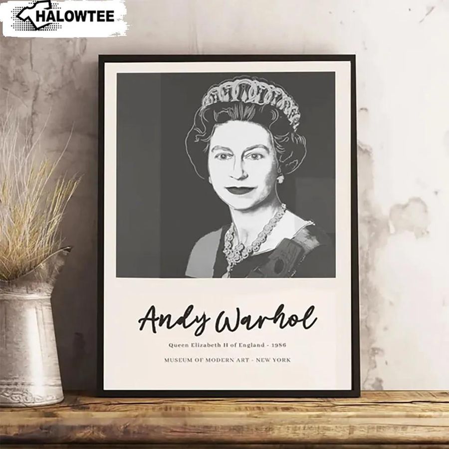 Queen Elizabeth Andy Warhol Poster British Royal Highness Wall Art