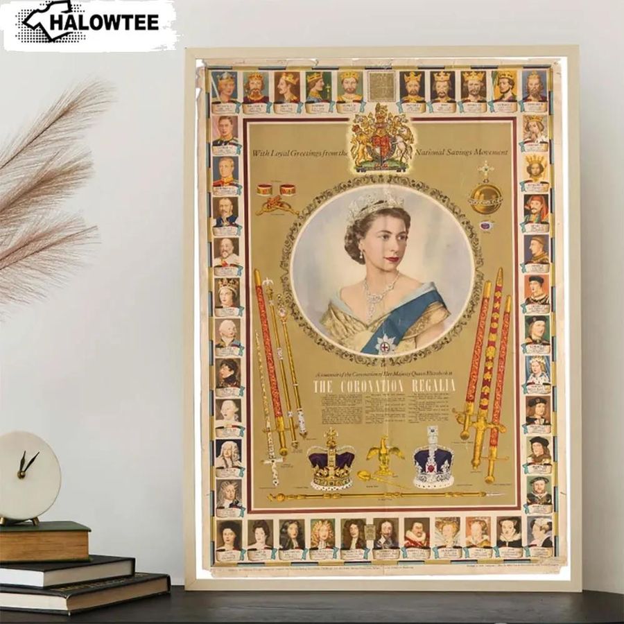 Queen Elizabeth Ii Coronation Poster Queen Of England