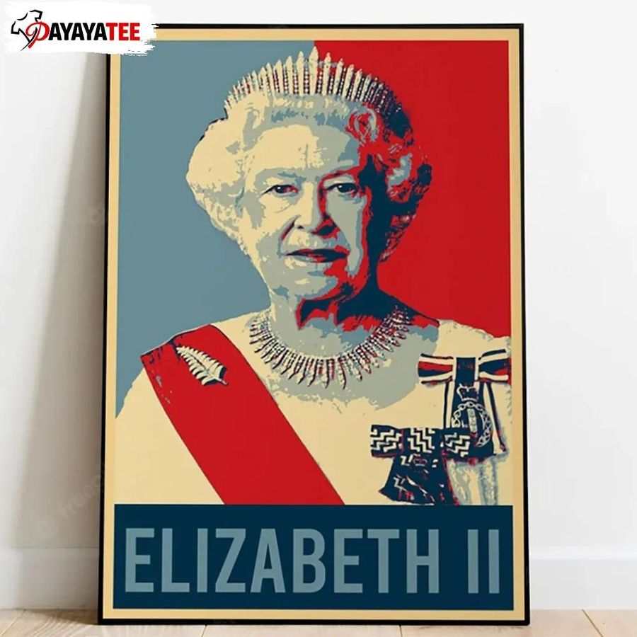 Queen Elizabeth Ii Memorial Poster Rest In Peace Queen 1926-2022