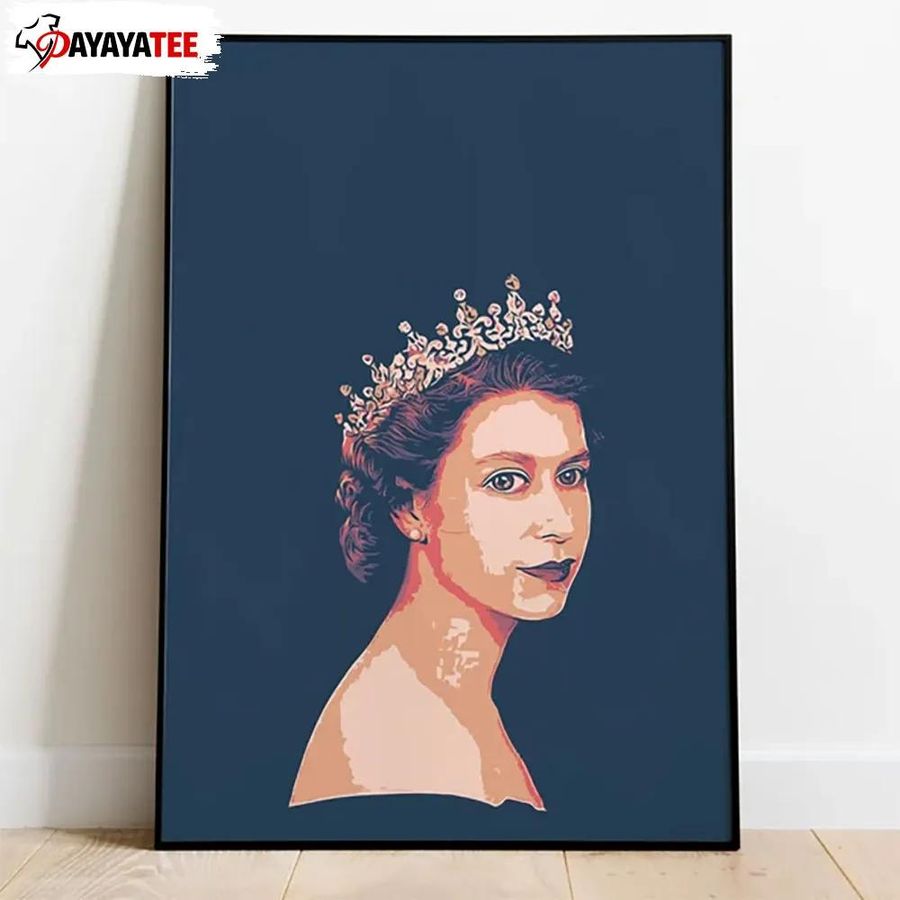 Queen Elizabeth Ii Poster Her Majesty Queen Of England Wall Art Gift