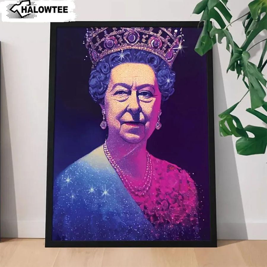 Queen Elizabeth Ii Poster Memorial Wall Art Home Decor Gift