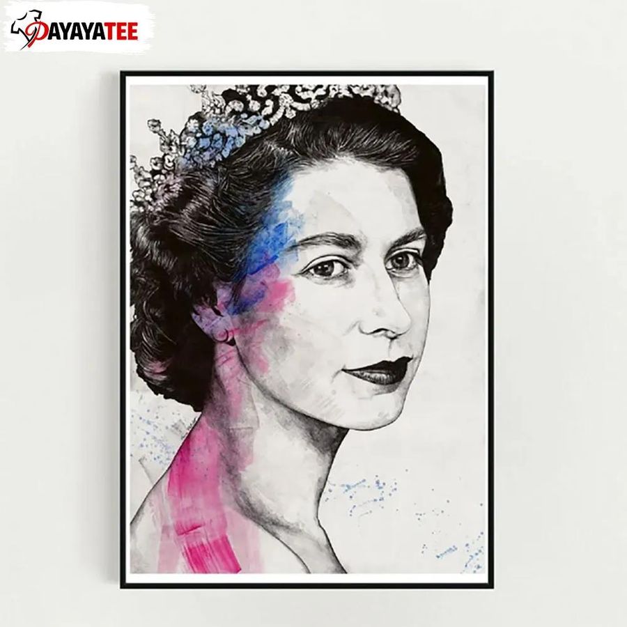 Queen Elizabeth Ii Poster Monarch Queen Of England Wall Art Gift