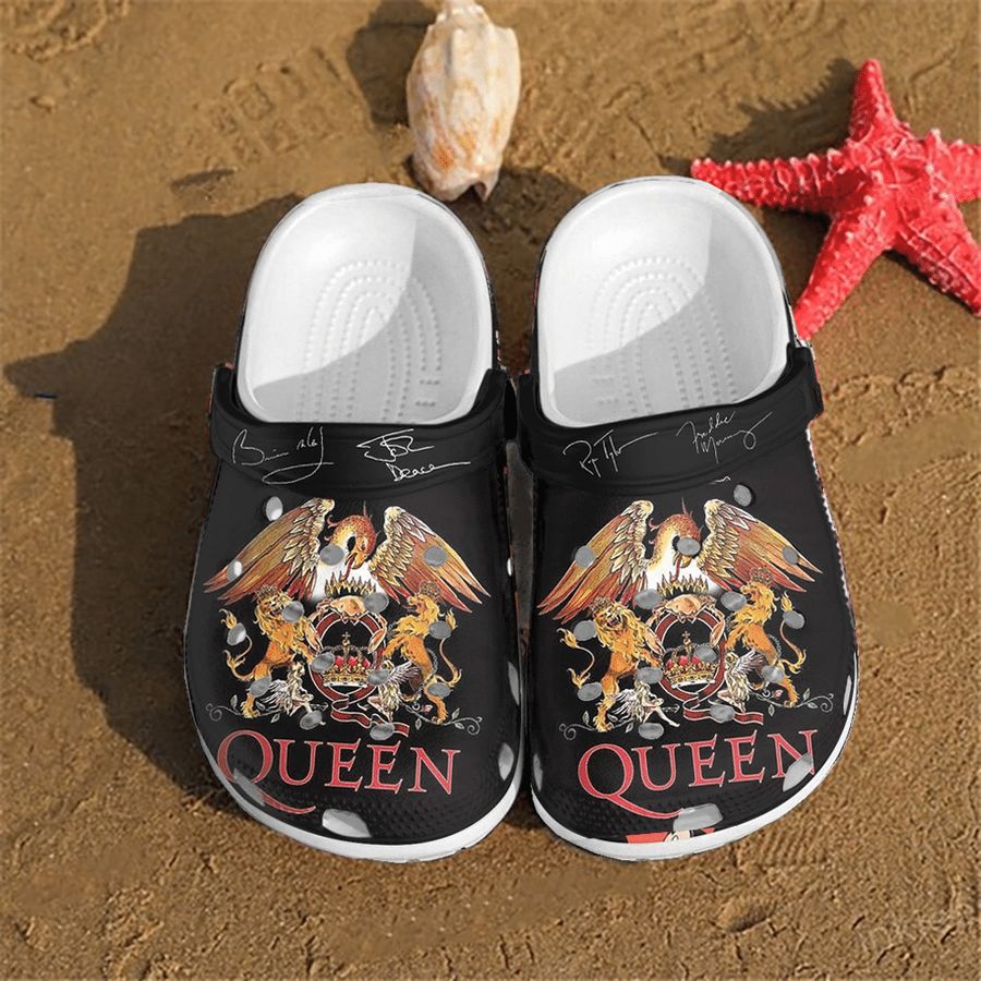 Queen Gift For Fan Classic Water Rubber Crocs Crocband Clogs, Comfy Footwear