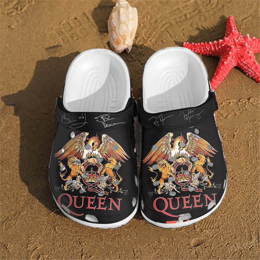 Queen Gift For Fan Classic Water Rubber Crocs Crocband Clogs, Comfy Footwear.png