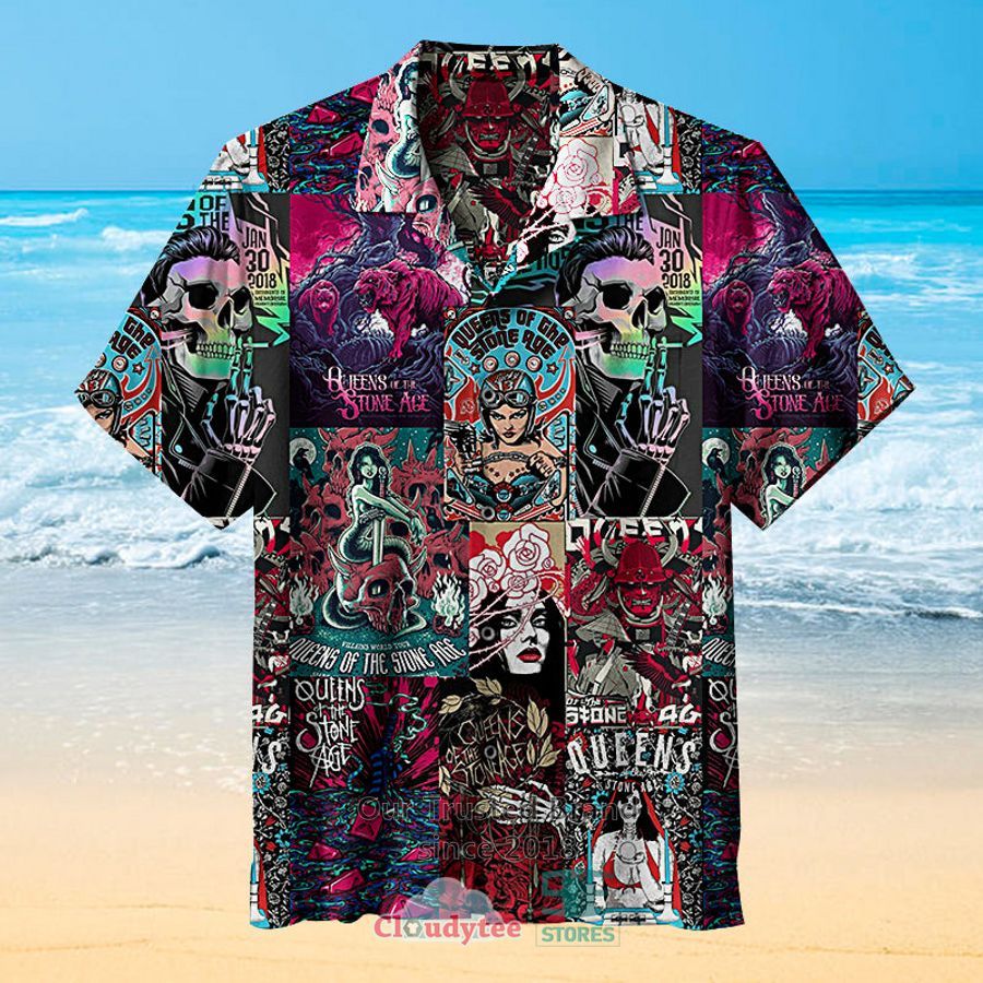 Queens of the Stone Age Rock And Roll Hawaiian Shirt – LIMITED EDTION