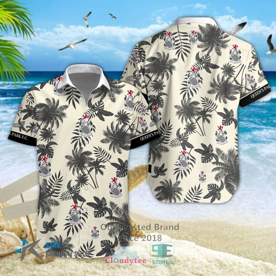 Queen's Park F.C logo palm tree Hawaiian Shirt, Shorts – LIMITED EDITION
