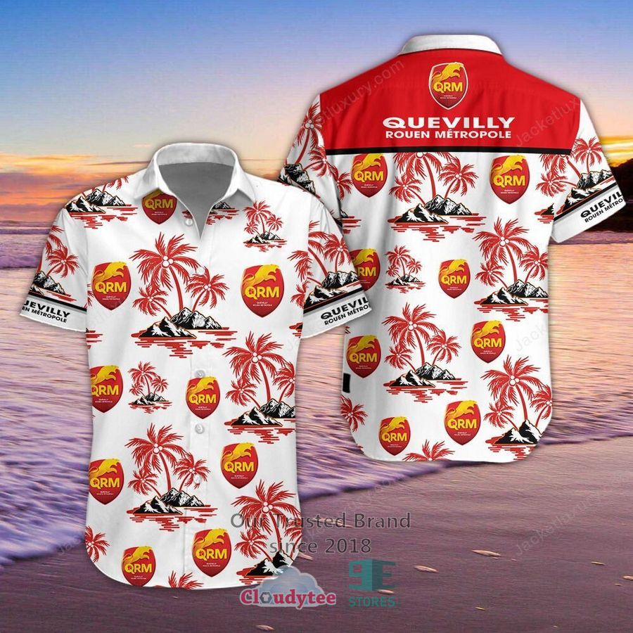 Quevilly Rouen Metropole Hawaiian Shirt, Shorts – LIMITED EDITION