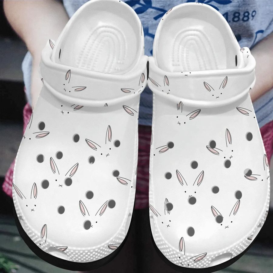 Rabbit Personalized Clog Custom Crocs Comfortablefashion Style Comfortable For Women Men Kid Print 3D Cute Rabbit