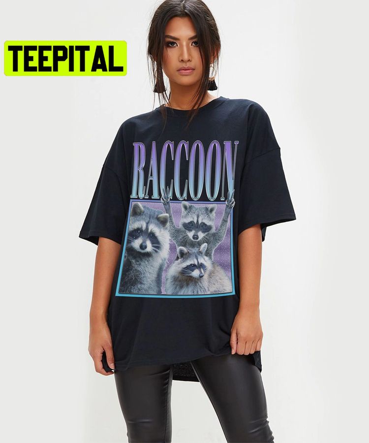 Raccoon Hip Hop Style 90s Trending Unisex Shirt