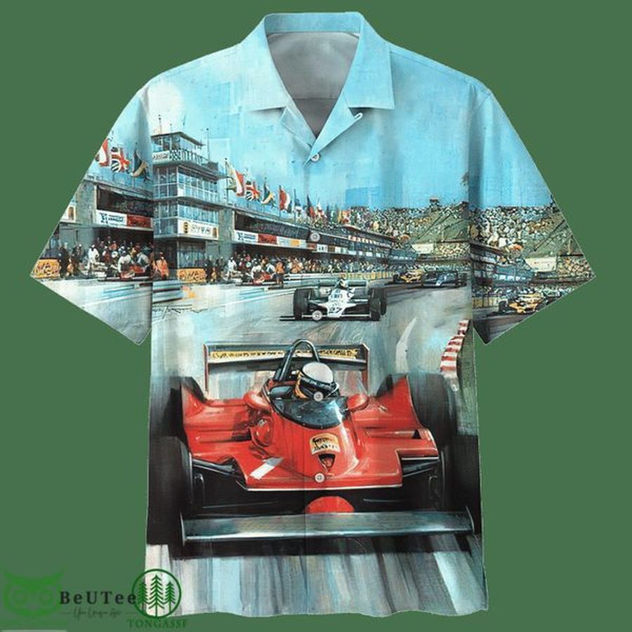 Racetrack Formula Car Classic Hawaiian shirt