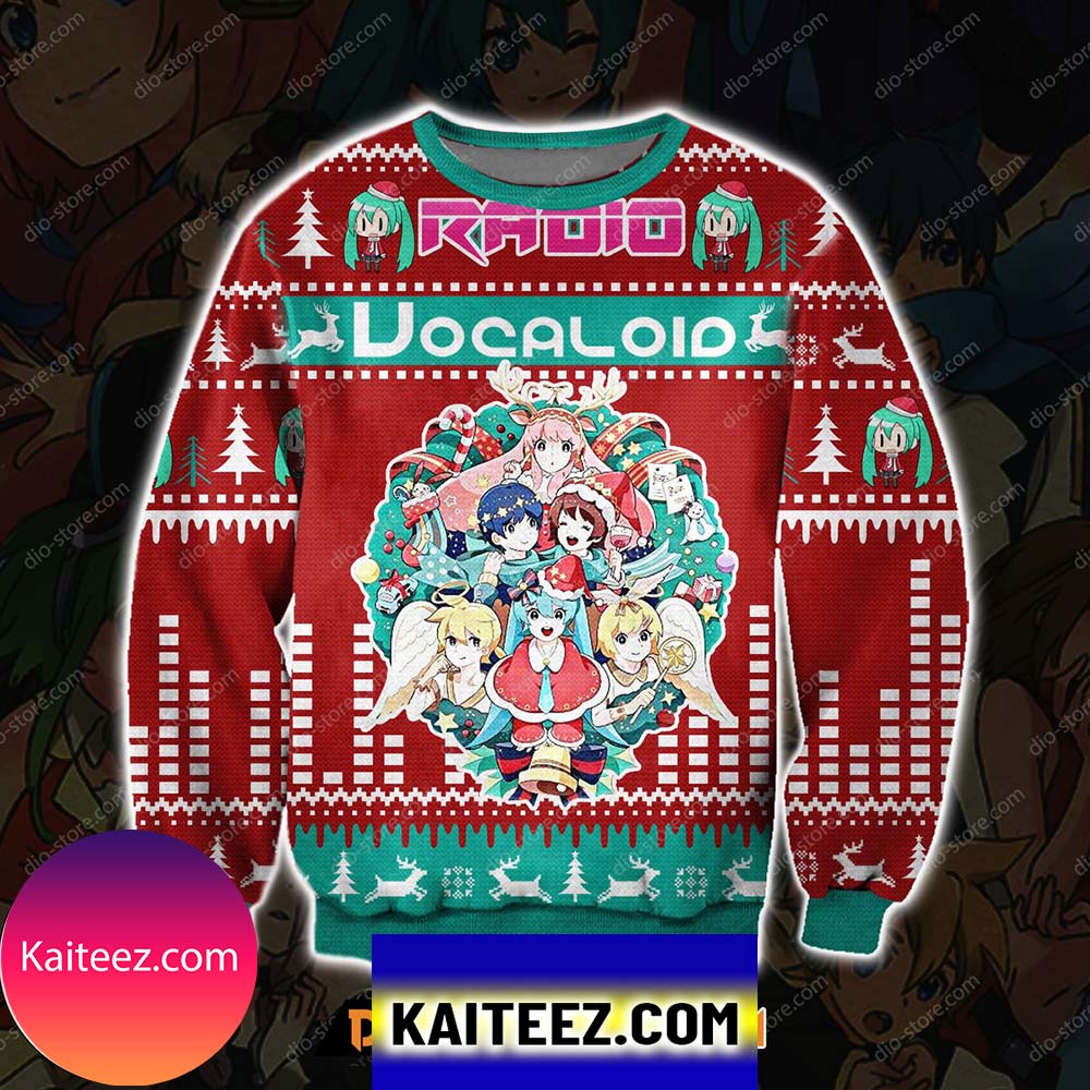 Radio Vocaloid 3d Print Christmas Ugly Sweater