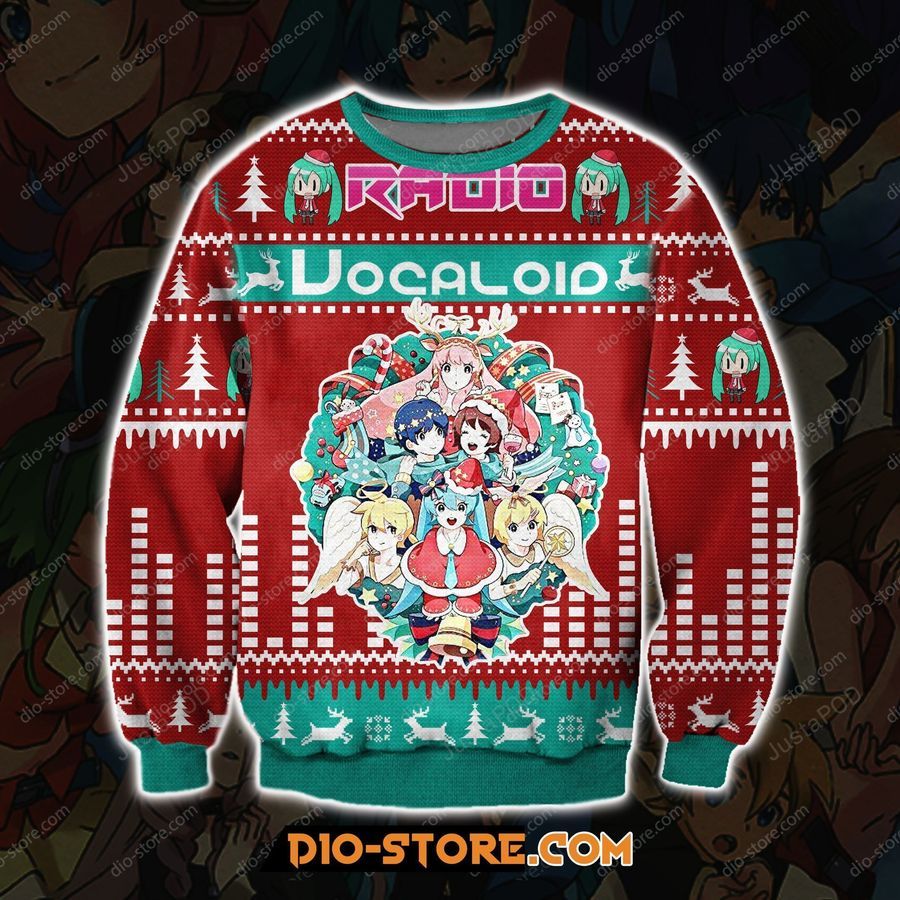 Radio Vocaloid Ugly Christmas Sweater All Over Print Sweatshirt Ugly