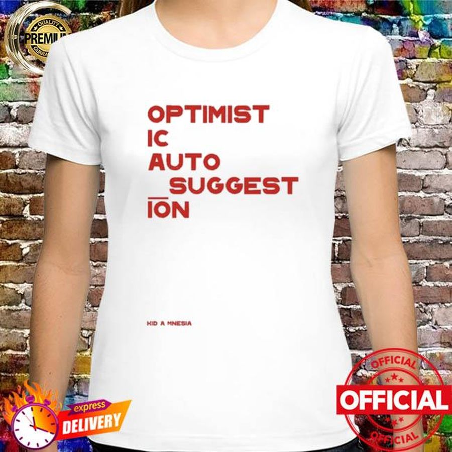 Radiohead Optimistic Auto Suggestion Natural Shirt