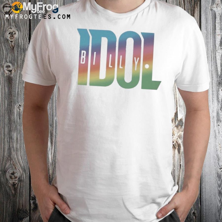 Rainbow billy idol shirt