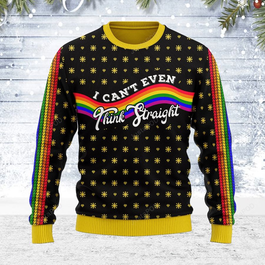 Rainbow LGBT Flag Ugly Christmas Sweater, All Over Print Sweatshirt, Ugly Sweater, Christmas Sweaters, Hoodie, Sweater
