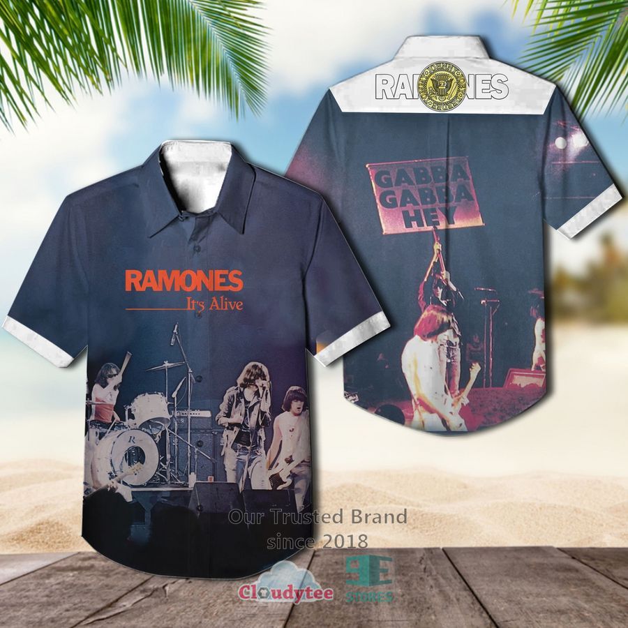 Ramones It's Alive Hawaiian Casual Shirt – LIMITED EDITION