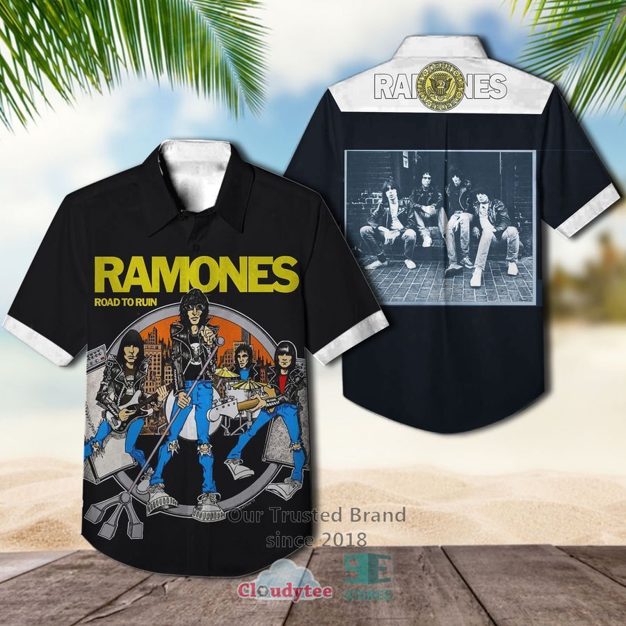 Ramones Road to Ruin Hawaiian Casual Shirt – LIMITED EDITION