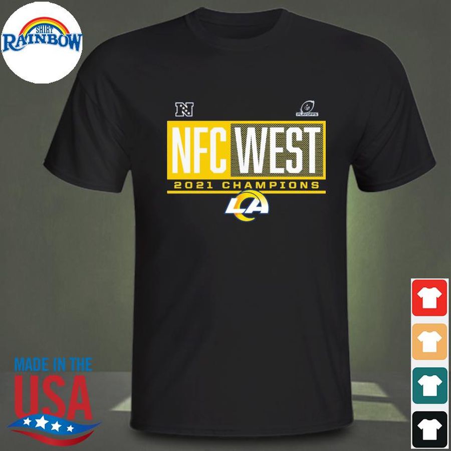 Rams 2021 nfc west division champions shirt