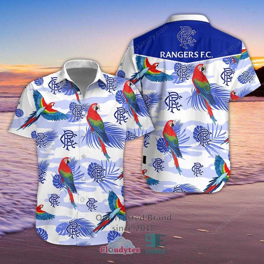 Rangers Football Club Parrot Hawaiian Shirt, Short – LIMITED EDITION