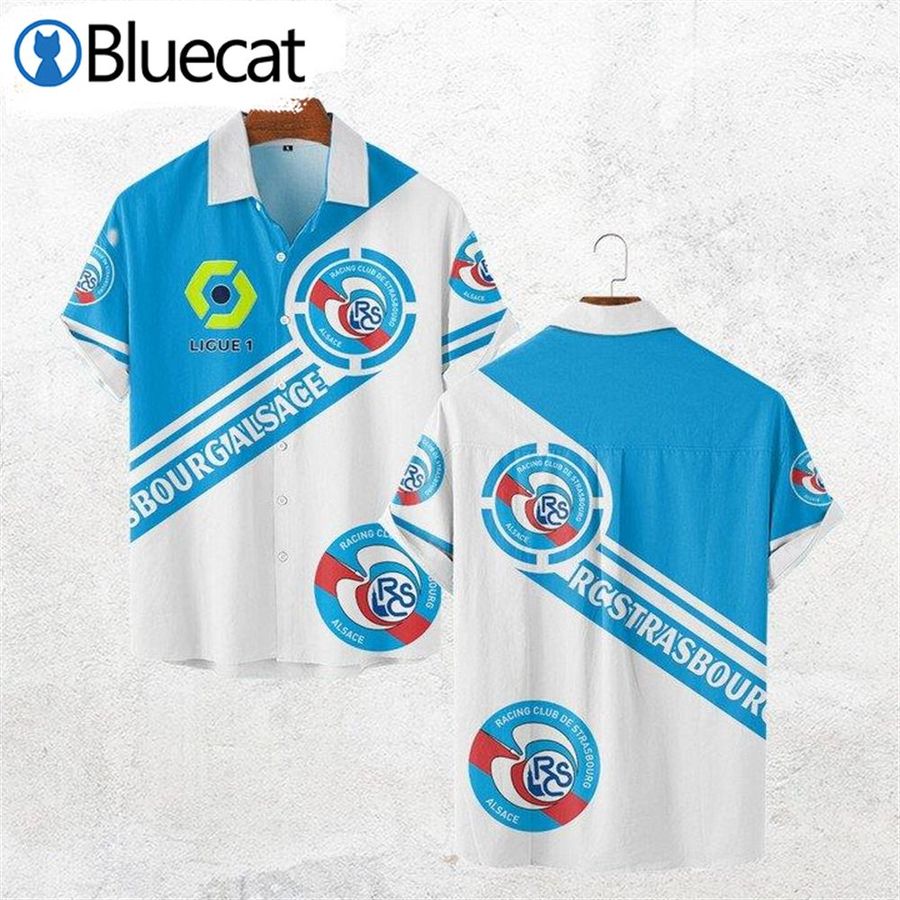 Rc Strasbourg Alsace Ligue 1 Hawaiian Shirt