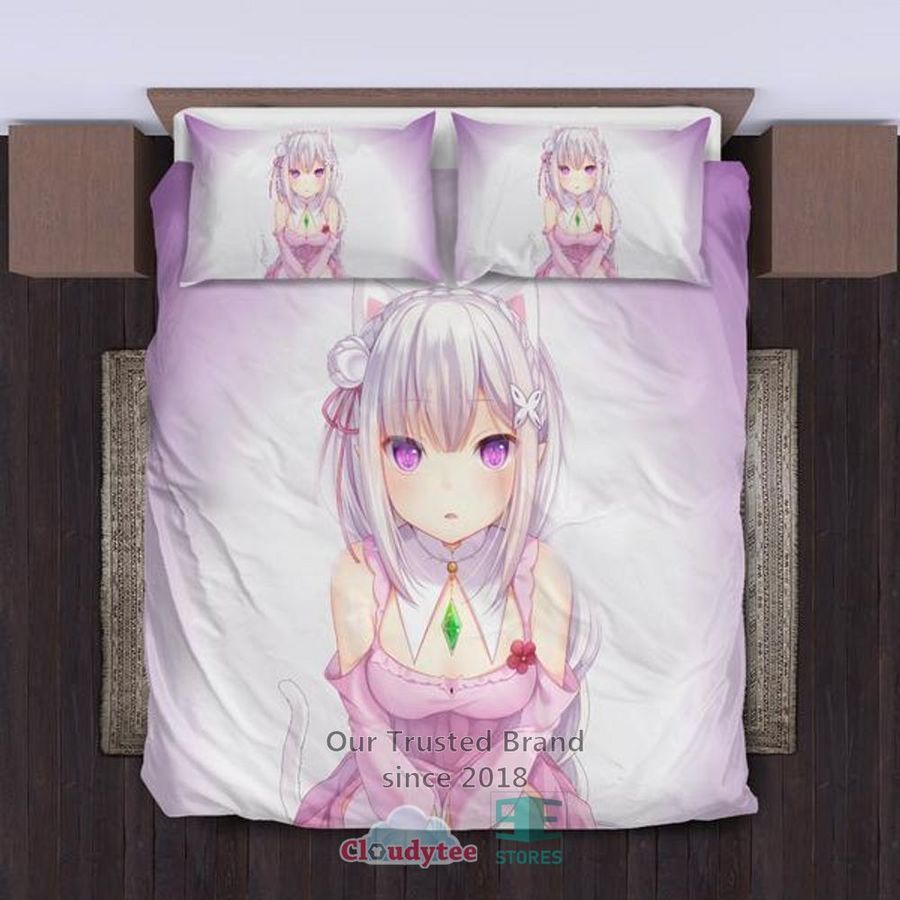Re Zero Starting Life In Another World Emilia Bedding Set – LIMITED EDITION