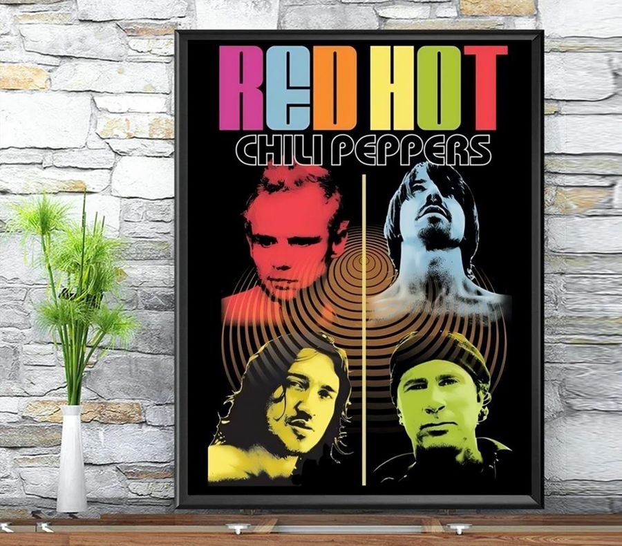 Red Hot Chili Peppers Sock Poster Live Colour Me