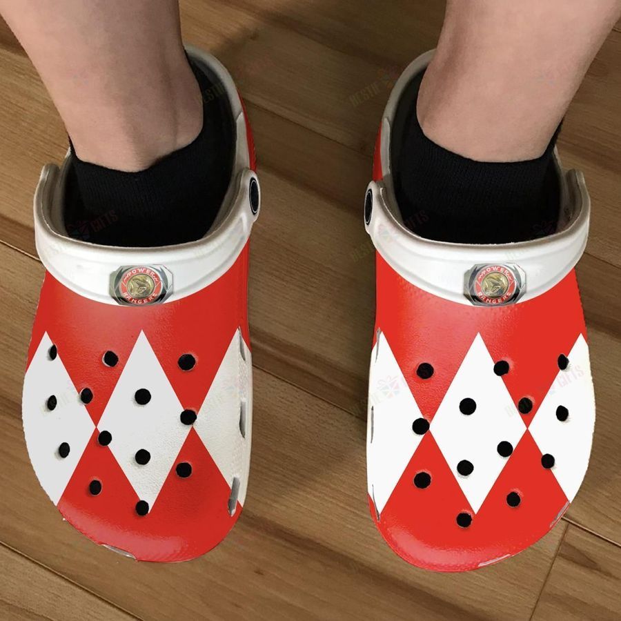 Red Power Ranger Crocs Classic Clogs Shoes