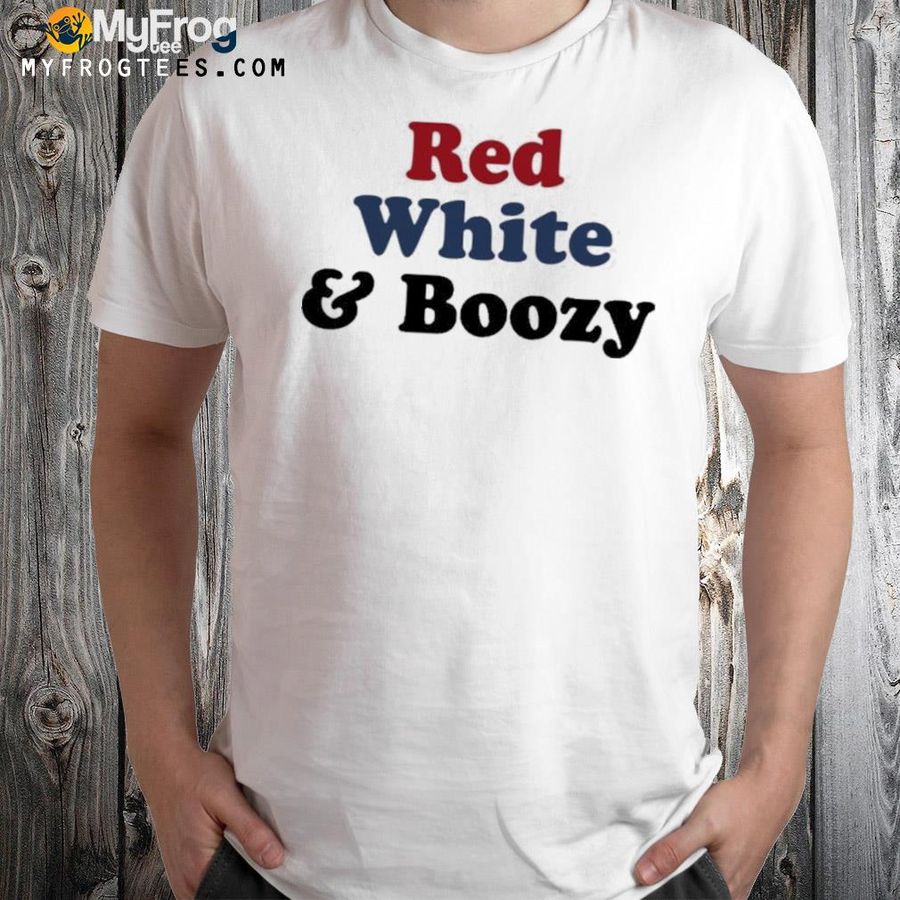 Red white boozy shirt