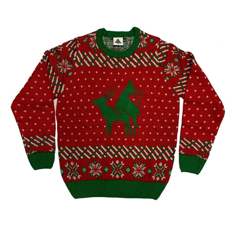 Reindeer Funny For Unisex Ugly Christmas Sweater All Over Print