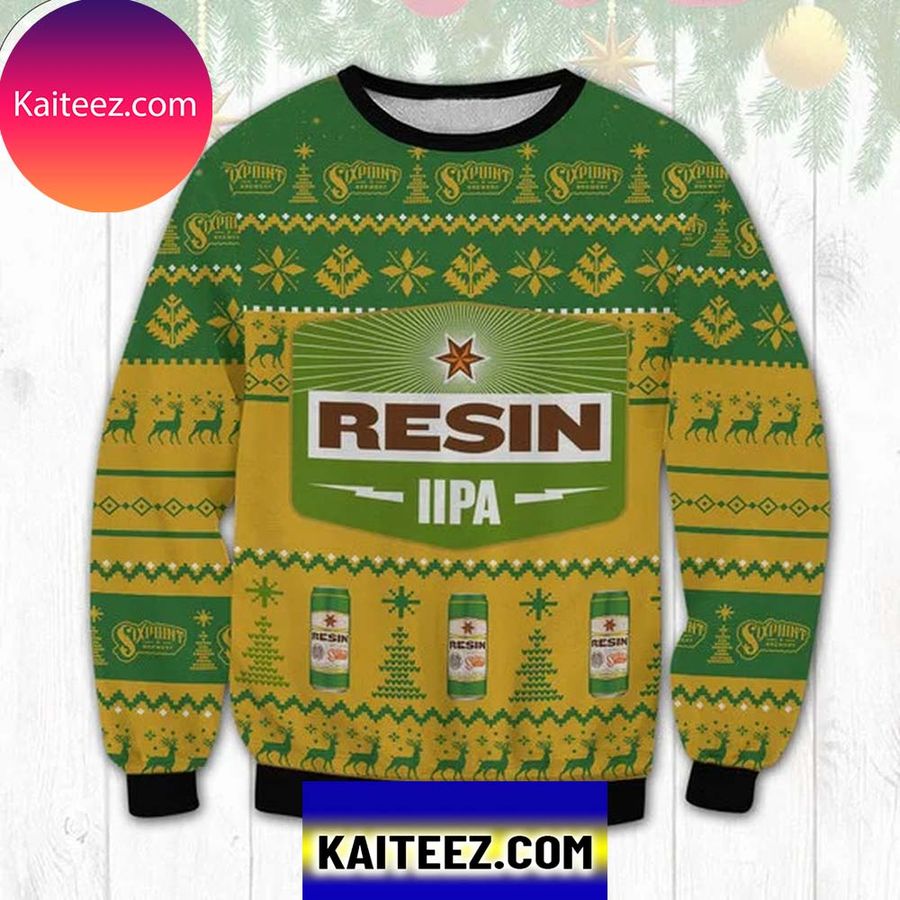Resin Iipa 3D Christmas Ugly Sweater