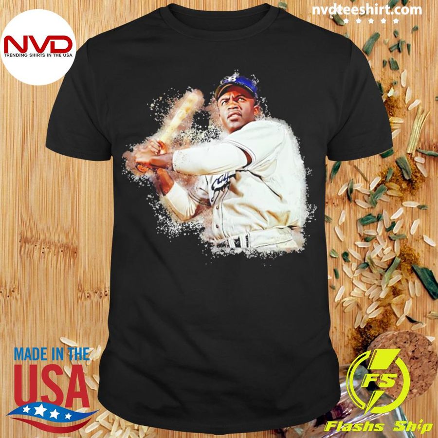 Retro Baseball Graphic Jackie Robinson Fans Shirt