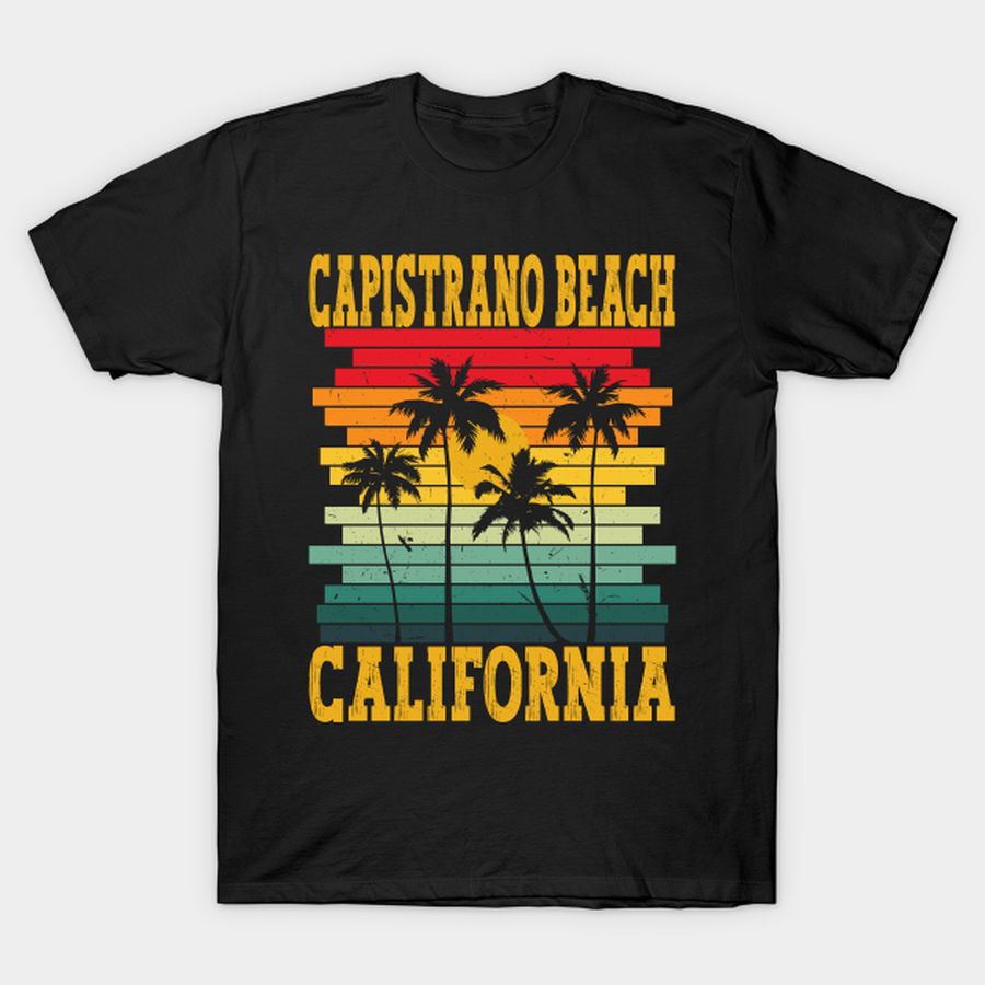 Retro Capistrano Beach California USA Tropical Summer Palm Trees T-shirt, Hoodie, SweatShirt, Long Sleeve