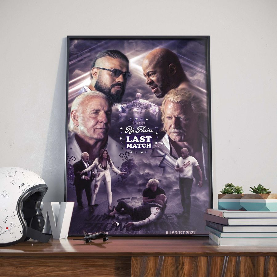 Ric Flairs Last Match Official Poster Canvas