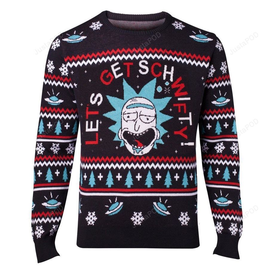 Rick and Morty Knitted Ugly Sweater, Ugly Sweater, Christmas Sweaters, Hoodie, Sweater