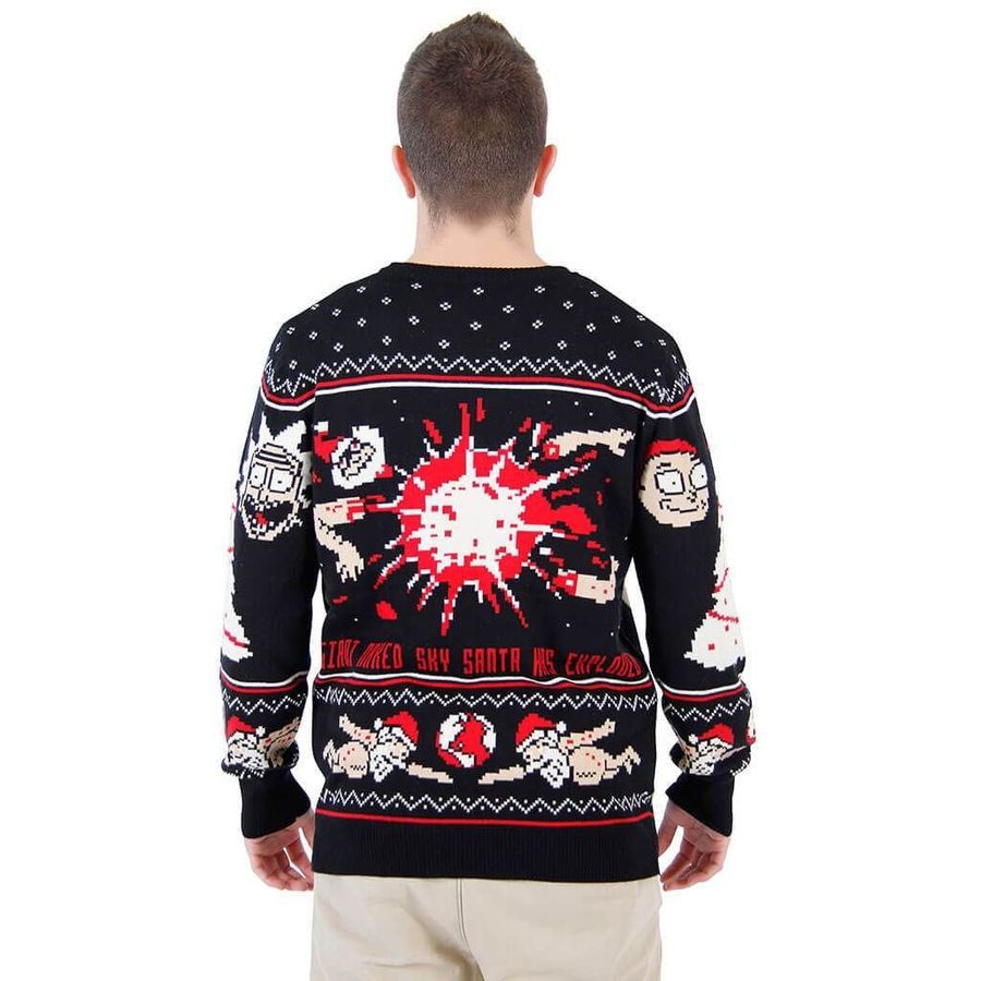 Rick and Morty Ugly Christmas Sweater All Over Print Sweatshirt